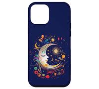 Carcasa para iPhone 12 Mini Night Sky Moon Lunar Stars Sun Love Galaxy