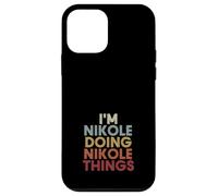 Carcasa para iPhone 12 Mini Nikole Name Nikole Personalized Name First Given