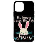 Carcasa para iPhone 12 Mini No Bunny Loves Me Like Jesus - Disfraz de Conejo de Pascua para niños
