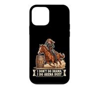 Carcasa para iPhone 12 Mini No Hago Teatro, Hago Arena Dust Funny Barrel Racing Cowgirl