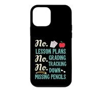 Carcasa para iPhone 12 Mini No Lesson Plans, Grading, Teacher Summer Break Graphic Fun