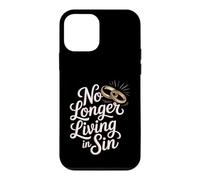 Carcasa para iPhone 12 Mini No Longer Living In Sin Matrimonio, Boda, Pareja -