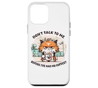 Carcasa para iPhone 12 Mini No me hables Antes de Haber tomado mi café