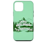 Carcasa para iPhone 12 Mini No Soy Antisocial, Estoy a Favor de la Soledad, los Viajes al Aire Libre, la montaña