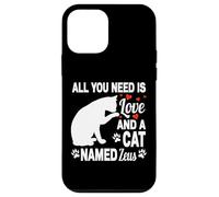 Carcasa para iPhone 12 Mini Nombre de Gato Personalizado Zeus Lindo Gatito Amante de Las Mascotas