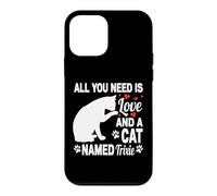 Carcasa para iPhone 12 Mini Nombre Personalizado de Gato Trixie Cute Kitten Pet Lover