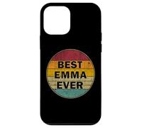 Carcasa para iPhone 12 Mini Nombre Personalizado Emma I Love Emma Retro Vintage Style