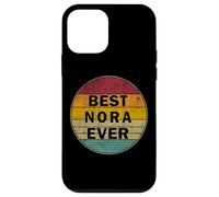 Carcasa para iPhone 12 Mini Nombre Personalizado Nora I Love Nora Retro Vintage Style
