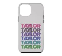 Carcasa para iPhone 12 Mini Nombre Personalizado Taylor Girl Groovy Retro Pink Women