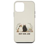 Carcasa para iPhone 12 Mini Not Our Job Cat Pascua Cute Bunny Cats