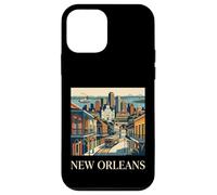 Carcasa para iPhone 12 Mini Nueva Orleans Luisiana Retro Vintage Tranvía Barrio Francés