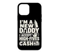 Carcasa para iPhone 12 Mini Nuevo Padre Papá Anuncio High Five Humor