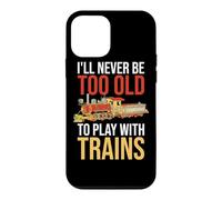 Carcasa para iPhone 12 Mini Nunca seré Demasiado Viejo para Jugar con el Conductor de ferrocarril de Trenes