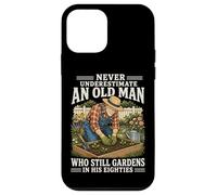 Carcasa para iPhone 12 Mini Nunca Subestimes a un Anciano Que todavía Trabaja en Sus 80 años