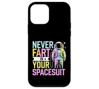 Carcasa para iPhone 12 Mini Nunca te Tires un Pedo en tu Traje Espacial Astronauta Divertido