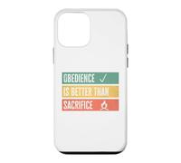 Carcasa para iPhone 12 Mini Obedience is Better Than Sacrifice Relationship VS Religion