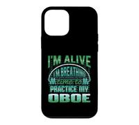 Carcasa para iPhone 12 Mini Oboe Jugador Humor Oboísta Músico Viento Madera Doble Caña