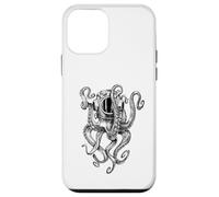 Carcasa para iPhone 12 Mini Octopus Tentacles Vintage Casco de Buceo Océano Náutico