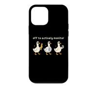 Carcasa para iPhone 12 Mini Off to Actively Monitor Teacher Testing Day Funny Goose