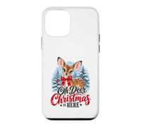 Carcasa para iPhone 12 Mini Oh Deer Christmas Is Here Cute Fawn Holiday Apparel