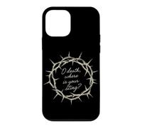 Carcasa para iPhone 12 Mini Oh Muerte ¿Dónde está tu aguijón Escritura de fe Cristiana