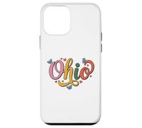 Carcasa para iPhone 12 Mini Ohio Butterfly Script Cute Girl State Pride, Women & Kids