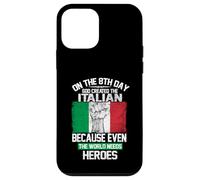 Carcasa para iPhone 12 Mini On The Eighth Day God Created The Italian Pride Heroes