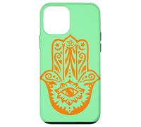 Carcasa para iPhone 12 Mini Orange Hamsa Yoga Mediación