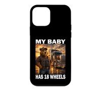 Carcasa para iPhone 12 Mini Oso Camionero Conductor de camión Papá My Baby has 18 Wheels