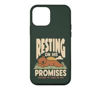 Carcasa para iPhone 12 Mini Oso de fe Cristiana descansando en Sus promesas