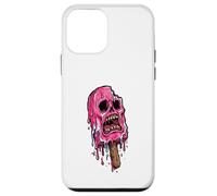 Carcasa para iPhone 12 Mini Paleta de Calavera Rosa derretida Espeluznante Verano Halloween Espeluznante