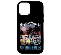 Carcasa para iPhone 12 Mini Pantalones Cuadrados Oficiales de Bob Esponja Tropical Island
