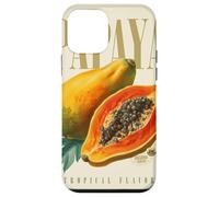 Carcasa para iPhone 12 Mini Papaya Vintage Sabor Tropical Fruta Orgánica Botánica