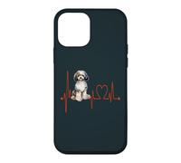 Carcasa para iPhone 12 Mini Papipoo Dog Heartbeat ECG Mis Perros Son mis Cardio