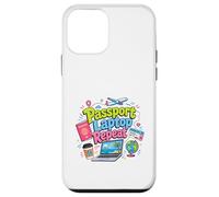 Carcasa para iPhone 12 Mini Pasaporte Laptop Repeat Travel Work Lifestyle Design