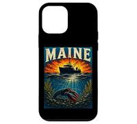 Carcasa para iPhone 12 Mini Patrimonio costero del Barco Langosta de Maine