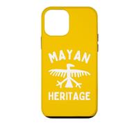 Carcasa para iPhone 12 Mini Patrimonio Maya Pintura rupestre Pájaro Petroglifo México Yucatán