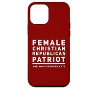 Carcasa para iPhone 12 Mini Patriota Republicana Cristiana ofendida Pero política