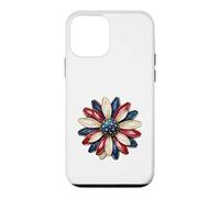 Carcasa para iPhone 12 Mini Patriotic Flower USA Floral American 4 Julio Independencia