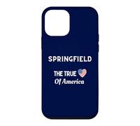 Carcasa para iPhone 12 Mini Patriotic Love Springfield USA El Verdadero corazón de América