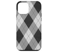 Carcasa para iPhone 12 Mini Patrón Preppy de los años 80 de Argyle Grays