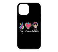 Carcasa para iPhone 12 Mini Peace Love Adelita Funny Mexican Spanish Saying México Team