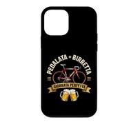 Carcasa para iPhone 12 Mini Pedalata y Gorro de Bicicleta Vintage Cycling Birra