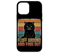 Carcasa para iPhone 12 Mini Peluda y descubre Angry Kitty Sarcástico Amante de los Gatos