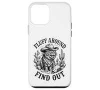 Carcasa para iPhone 12 Mini Pelusa Alrededor Descubra Gato Enojado Cowboy Critter Western