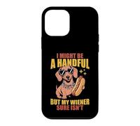 Carcasa para iPhone 12 Mini Perro Caliente Divertido Abrazando Humor inapropiado Wiener Hot Dog