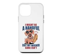 Carcasa para iPhone 12 Mini Perro Caliente Divertido Abrazando Humor inapropiado Wiener Hot Dog