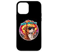 Carcasa para iPhone 12 Mini Perro Meme Cachorro Canino Mascota Animal Pixel Retro Gaming