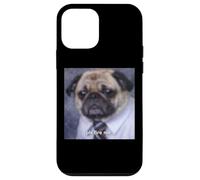Carcasa para iPhone 12 Mini Perro Pug Divertido Please Fire Me con Job Blurry Meme