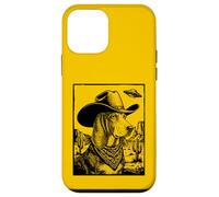 Carcasa para iPhone 12 Mini Perro Vaquero Basset Hound OVNI Desierto Western Sci-Fi Hound